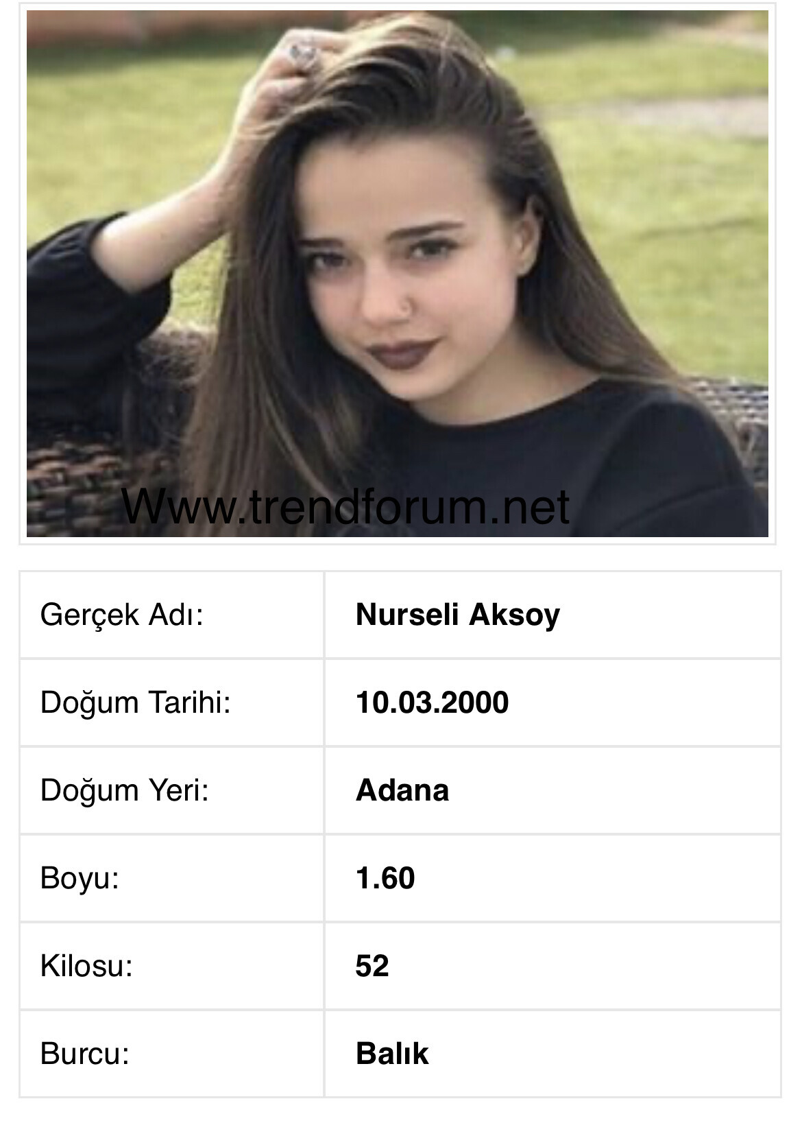 Nurseli aksoy kaç yaşında